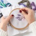 GIEMSON Embroidery Hoops 3 Pieces 8 inch, 10 inch, 12 inch Round Adjustable Bamboo Circle Cross Stitch for Embroidery and Art Craft Sewing